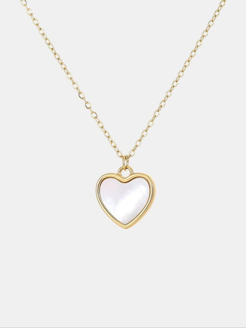 Kate Spade White Dainty Heart Gold Tone Necklace NWOT